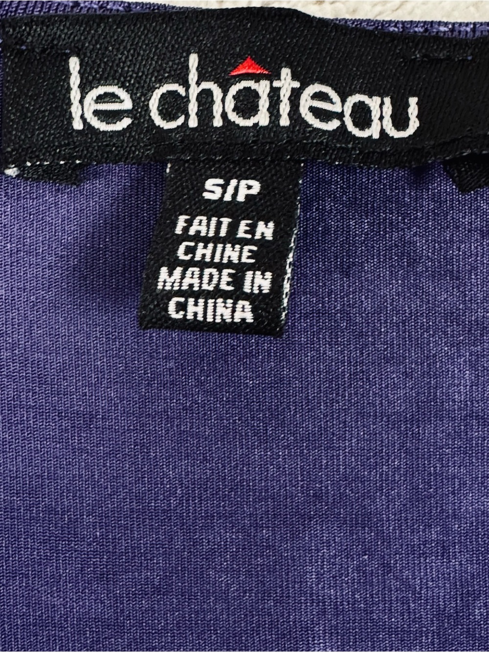 Le Chateau Ruched Sleeveless Purple Top Womens Small Petite - Picture 6 of 9